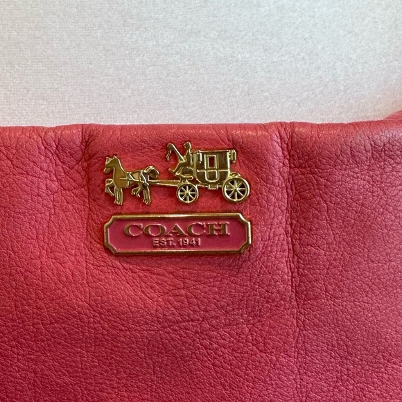 Coach Pink Leather Madison Isabelle Shoulder Bag Purse 21224 - Picture 4 of 14